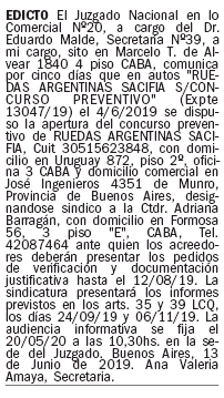 publicar edicto clarin